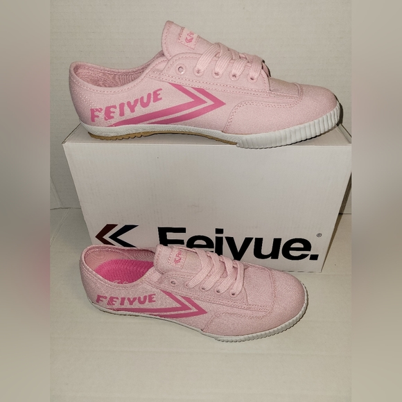 Feiyue Shoes - FEIYUE FE LO  Plain Canvas Women Style F20034W-pink fuchsia gum size /10 Cod1023